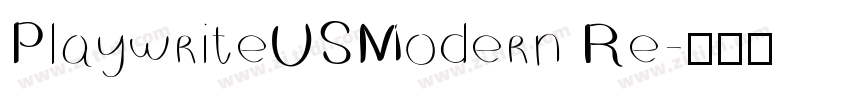 PlaywriteUSModern Re字体转换